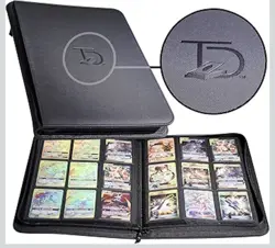 TopDeck 500 Card Ringless Zip Binder Pro - 9-Pocket Pages Side Load Sleeve. Open - Image 1
