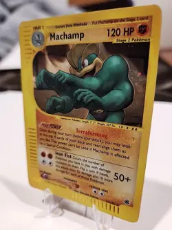 Pokemon TCG Machamp Holo Rare Card 16/165 Expedition Base Set - Image 2