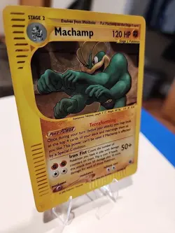 Pokemon TCG Machamp Holo Rare Card 16/165 Expedition Base Set - Image 3