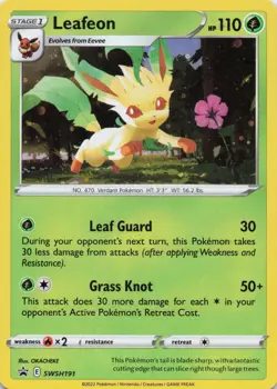 Leafeon Promo SWSH: Sword & Shield Promo Cards SWSH191 NM - Image 1