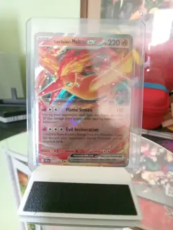 Pokemon TCG Team Rockets Moltres EX Holo Rare Card 31/182 NM Condition - Image 1