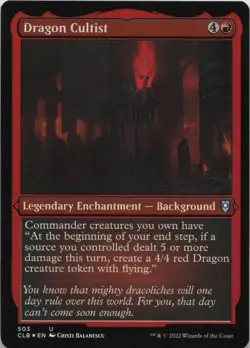 Dragon Cultist (Foil Etched) - FOIL - U Commander Legends: Battle for Baldur's G - Image 1