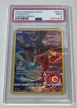 2023 Pokemon Swsh FA Deoxys Psa 9 Crown Zenith GG12 - Image 1