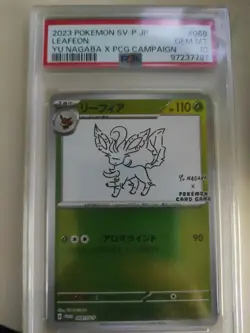 Pokemon Leafeon 068/SV-P PROMO - PSA 10 Yu Nagaba x Pokemon Jap - Image 1