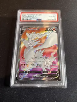 Pokemon 2022 SWSH Silver Tempest Reshiram V #172 Full Art PSA 10 - Image 1