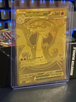 NEAR MINT Mega Charizard X EX GOLD Hyper Rare 130/094 Pokemon TCG ENGLISH - Image 1