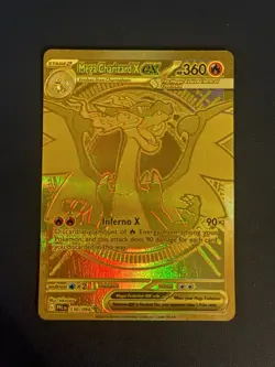 NEAR MINT Mega Charizard X EX GOLD Hyper Rare 130/094 Pokemon TCG ENGLISH - Image 3
