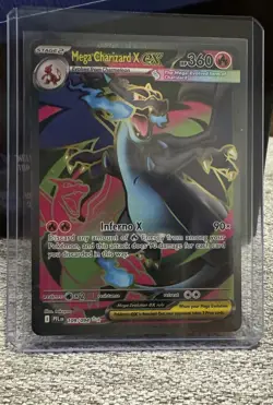 Mega Charizard X ex Full Art 109/094 Phantasmal Flames Pokemon English Pack - Image 1