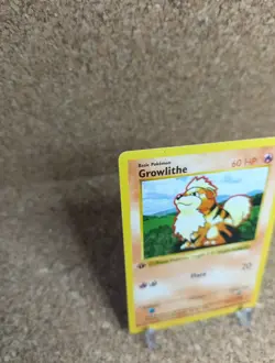 **Growlithe - 28/102 * Vintage - 1ST Edition, Pokemon Base Set - LP** Last Drop! - Image 2