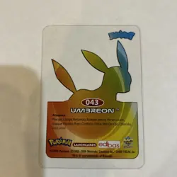 Umbreon 43 Pokemon Lamincards Edibas 2006 - Image 2