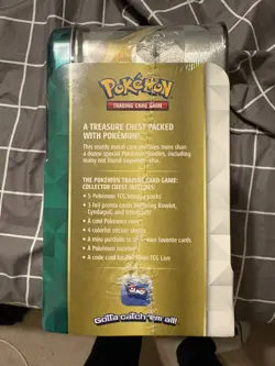 Pokemon Spring 2022 Arceus Collector's Treasure Chest Tin - Factory Sealed - Image 2