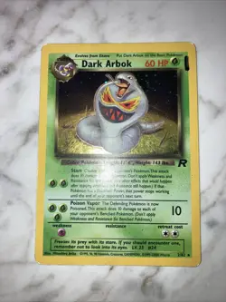 Pokemon Dark Arbok Holo Rare Team Rocket 2/82 Moderately Played - Image 2