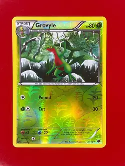 Pokemon TCG Grovyle Black & White 7/116 Plasma Freeze Reverse Holo 2013 LP - Image 1