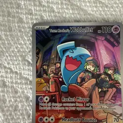 Team Rocket's Wobbuffet (Pokemon Center Exclusive) 203 SV Stamped Promo - Image 2