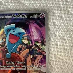 Team Rocket's Wobbuffet (Pokemon Center Exclusive) 203 SV Stamped Promo - Image 3