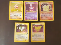 Lot Of 5 1999 Holographic Pokemon Cards. Base Set & Fossil Set - Image 1