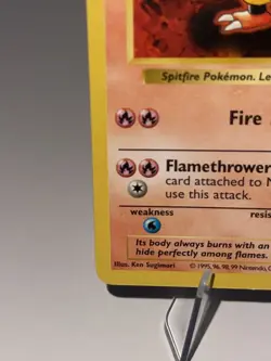 Pokemon TCG Magmar 36/102 Shadowless Base Set Vintage 1999 WOTC - LP - Image 4