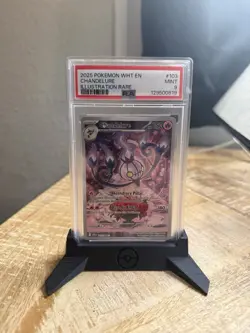 2025 POKEMON WHT EN-WHITE FLARE ILLUSTRATION RARE #103 CHANDELURE PSA 9 - Image 1
