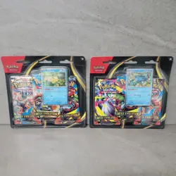 Lot Of 2 Pokemon TCG Mega Evolution 3 Pack Blisters with psyduck and golduck - Image 1