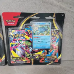 Lot Of 2 Pokemon TCG Mega Evolution 3 Pack Blisters with psyduck and golduck - Image 3