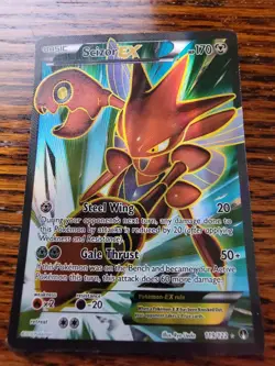 Scizor EX 119/122 Breakpoint MP! Ultra Rare Full Art Pokemon Card - Image 1