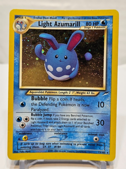 Light Azumarill 13/105 Holo Rare Unlimited Neo Destiny Pokemon 7882 - Image 1