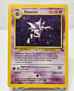 Haunter 6/62 Holo Rare Unlimited Fossil Pokemon 221 - Image 1