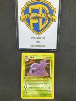 POKEMON FOSSIL 1 EDIZIONE MUK NONHOLO 28/62 NM- ITA - Image 1