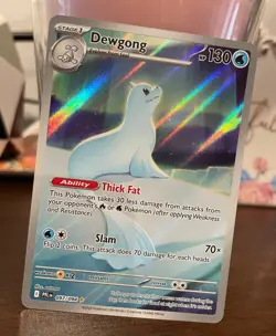 Pokemon TCG Dewgong 097/094 Illustration Card Me02: Phantasmal Flames Holo NM - Image 1