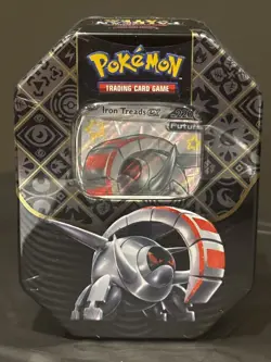 FACTORY SEALED-NEW- Pokemon TCG Paldean Fates Iron Treads ex Tin FAST SHIPPING! - Image 1