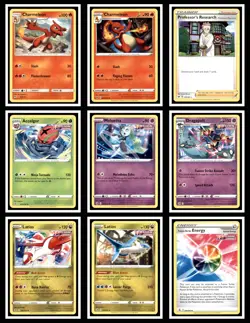 Pokemon 9 Cards Lot w/RARES (Lot1-14) - Image 1