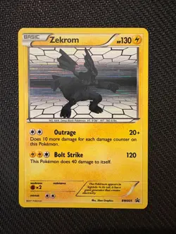 2011 Pokemon ZEKROM BW005 Holo Black Star Promo - Image 1