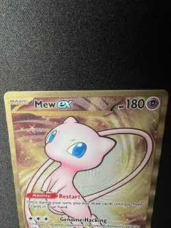 Pokemon TCG Scarlet & Violet 151 Gold Mew UPC Promo Metal Card 205/165 - Image 3