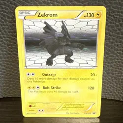 Pokemon TCG Zekrom BW005 Black & White Holo Black Star Promo LP - Image 1