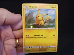 Pikachu SM183 Sun & Moon Black Star Promo Holo Pokemon Card LP - Image 1