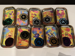 POKEMON 151 MINI TINS Complete Set of 10 +Coins +Art Cards (NO PACKS INCLUDED) - Image 3
