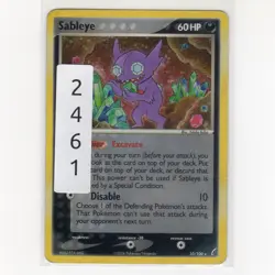 Pokemon TCG Sableye 10/100 EX Crystal Guardians Holo Rare Card EN-MP 2006 - Image 3