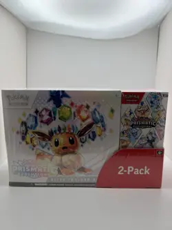 Pokemon TCG Prismatic Evolutions ETB Booster Bundle Costco Factory Sealed - Image 1