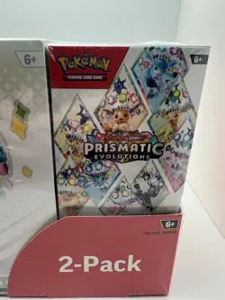 Pokemon TCG Prismatic Evolutions ETB Booster Bundle Costco Factory Sealed - Image 2