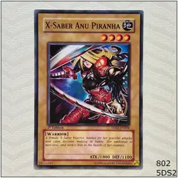 X-Saber Anu Piranha - 5DS2-EN004 - Common 1st Edition Yugioh - Image 1