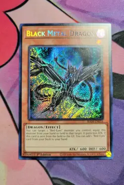 Black Metal Dragon RA04-EN016 Secret Rare 1st Edition Yugioh NM - Image 2