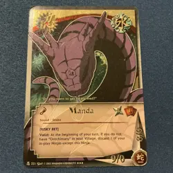 Naruto CCG Manda Ninja Gold Foil 221 1st Edition Card - Image 1