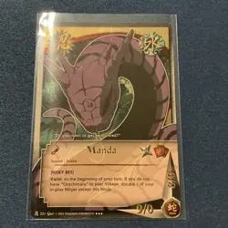 Naruto CCG Manda Ninja Gold Foil 221 1st Edition Card - Image 3