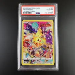 PSA 10 Pikachu 160/159 Pokemon Crown Zenith Full Art Holo Graded Card - Image 1