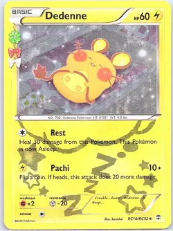 Dedenne RC10/RC32 Holo Generations: Radiant Collection - Pokemon Card - LP - Image 1