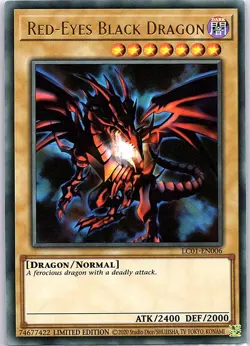 Red-Eyes Black Dragon (25th Anniversary Edition) LC01-EN006 - Yu Gi Oh Card - NM - Image 1