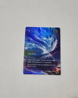 Riftbound TCG League Of Legends Origins Epic Fox Fire 256/298 NM Card Ahri - Image 1