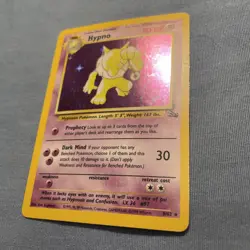 Pokemon TCG Hypno Fossil Holo Card 8/62 Unlimited Rare, LP/NM Condition - Image 2