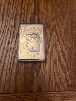 Pokemon 1999 Gold Plated 23K Trading Card Burger King Promo Limited Edition - Image 1