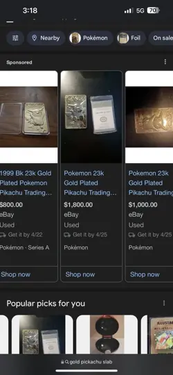 Pokemon 1999 Gold Plated 23K Trading Card Burger King Promo Limited Edition - Image 4